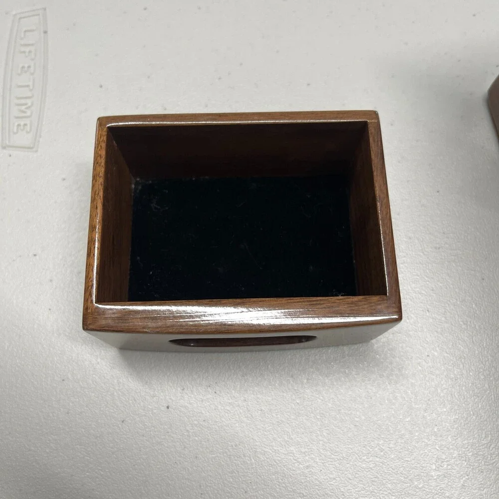 2018 Lincoln Continental Center Console Box Brown Wood Grain Black